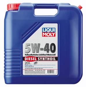 Моторное масло Liqui Moly Diesel Synthoil SAE 5w40, 20л